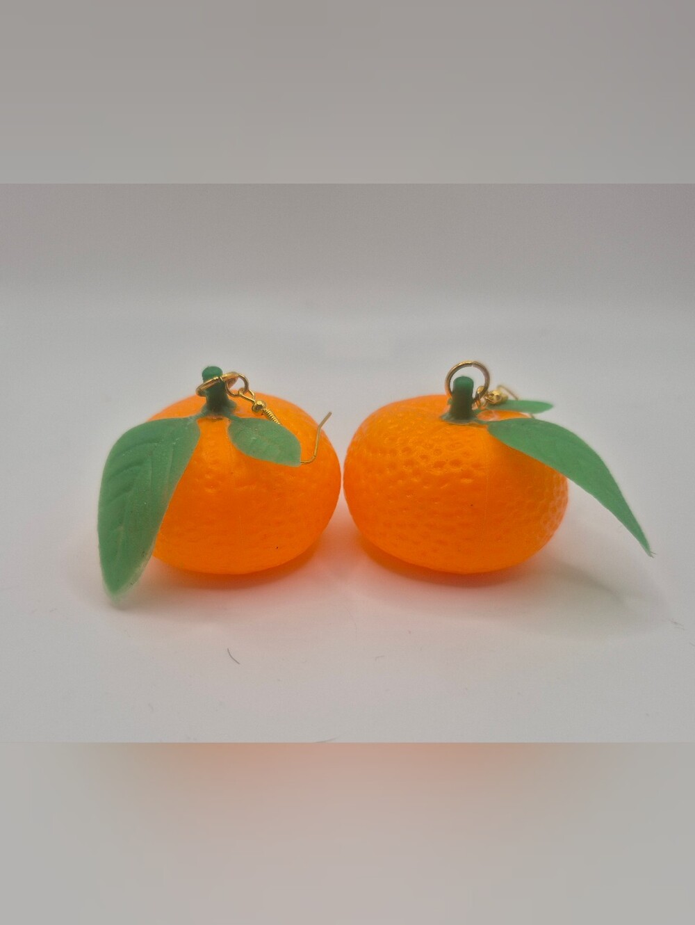 Large Orange Earrings